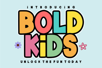 Bold Kids Fonts for Creative Projects & Fun Designs
