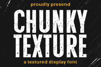 Craft Bold Designs with Chunky Texture Fonts