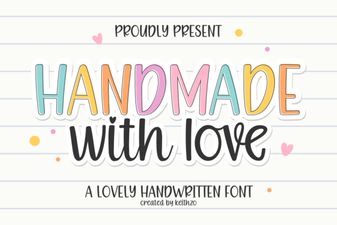 Download Handmade with Love: a Creative Cursive Font