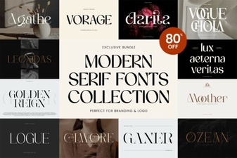 Modern Serif Font Bundle for Creative Design Projects